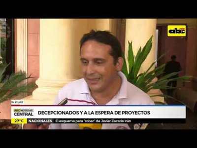 Decepcionados y a la espera de proyectos