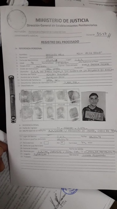 Otro recluso asesinado en la cárcel de Ciudad del Este