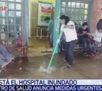 Ministro anuncia "solución a corto plazo" tras inundación de hospital