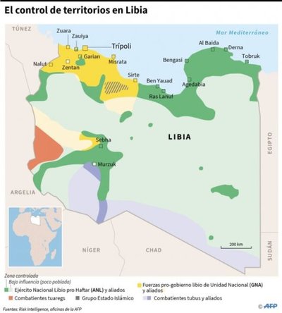 La ONU teme confrontación militar en una Libia dividida