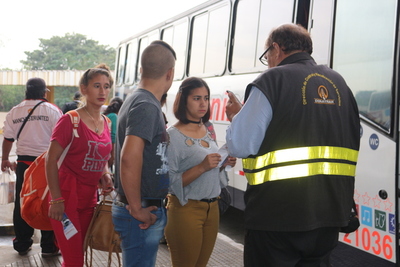 Dinatran insta a la ciudadanía a denunciar abusos de empresas de transporte