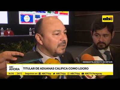 Titular de Aduanas califica como logro desmantelamiento de Detave