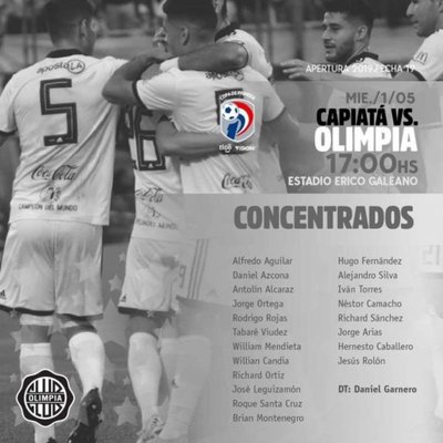 Olimpia, sin Otálvaro