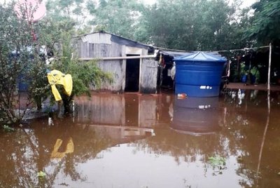 Casas de indígenas del Chaco, inundadas