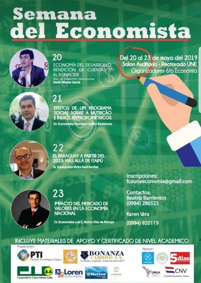 Preparan Semana del Economista en la UNE