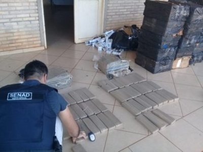 Incautan más de 100 kilos de marihuana en Destacamento Naval de Hernandarias