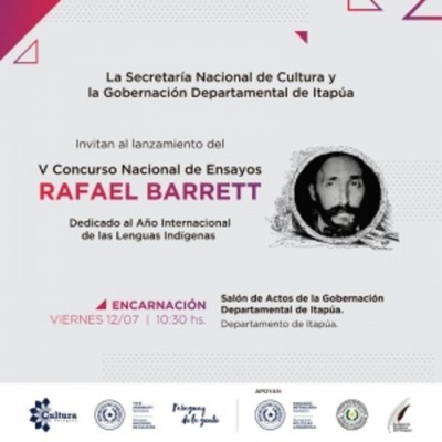 Lanzarán concurso de ensayo literario “Rafael Barrett”