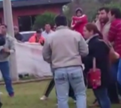 Caos tras partido de fútbol en Ayolas