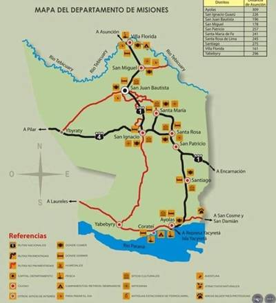 Misiones prepara un mapa turístico