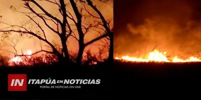 INCENDIO DE PASTIZAL MOVILIZÓ VARIAS UNIDADES DE BOMBEROS EN SAN JUAN DEL PNA.
