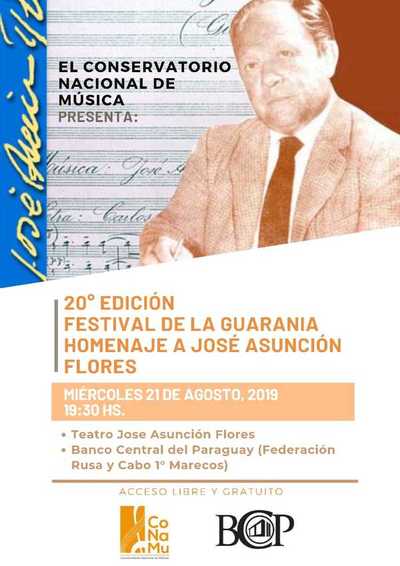 CONAMU presenta este miércoles homenaje al Maestro José Asunción Flores