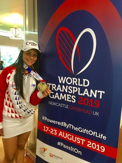 Tatiana Benítez bicampeona en Mundial de Deportistas Trasplantados