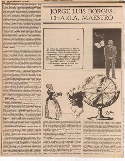 Tres entrevistas con Borges