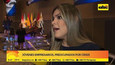 Jóvenes empresarios, preocupados por la crisis