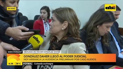 González Daher llegó al Poder Judicial para audiencia preliminar