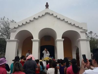 Reinauguran capilla Santa María Mi en San Ignacio