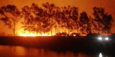 Incendio de grandes proporciones en Ypacaraí