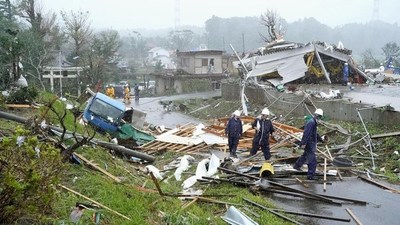 Al menos una veintena de muertos y un centenar de heridos tras el paso del tifón Hagibis en Japón