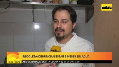 Denuncian estar seis meses sin agua en Recoletac