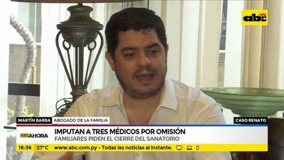 Caso Renato: Imputan a tres médicos por omisión