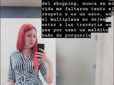 No quieren a travestis en baños de mujeres
