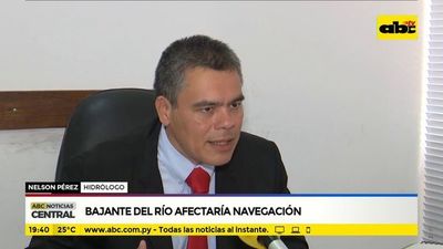 Bajante del río afectaría navegación