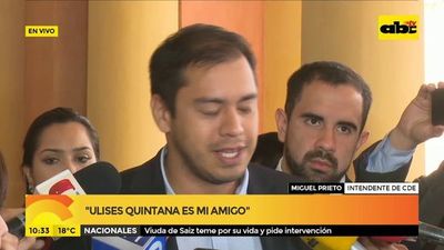 Prieto pretende hablar con Abdo sobre salud y construcción de parque