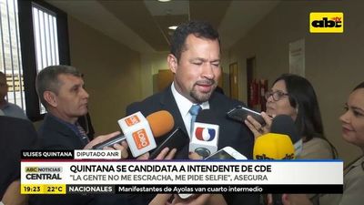 Quintana se candidata a intendente de CDE