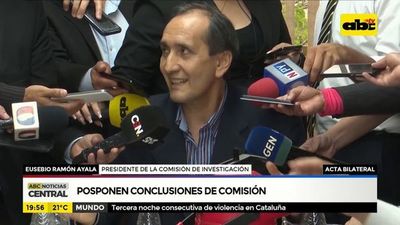 Posponen coclusiones de comisión