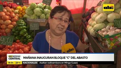 Mañana inauguran bloque “C” del abasto