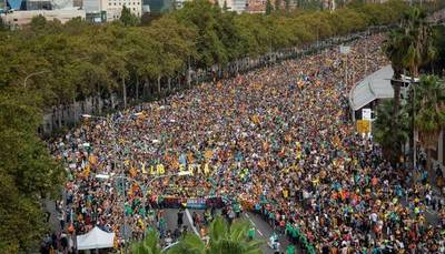 Tensión en Cataluña: huelga general y la “marcha de la libertad” de los independentistas