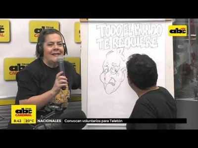 Caló dibujando en vivo en la 730 AM