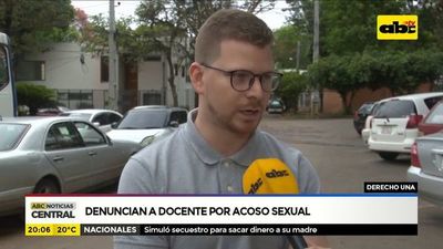 Denuncian a docente por acoso sexual