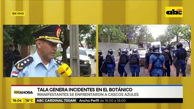 Tala genera incidentes en el botánico