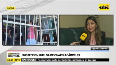Suspenden huelga de guardiacárceles