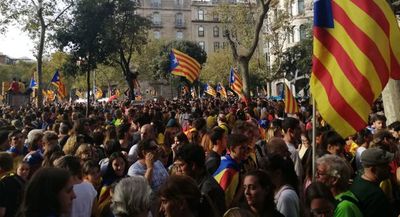 Continúan las protestas independentistas en Barcelona