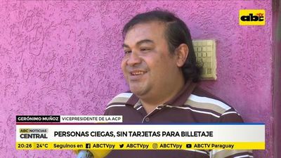 Personas con discapacidad visual no tienen tarjetas para billetaje