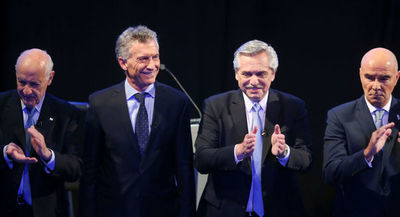 Candidatos argentinos a la presidencia cierran sus campañas electorales