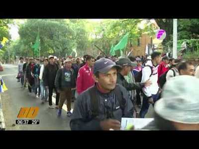 Marcha campesina en varios puntos del país