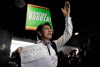 Claudia López será la primera alcaldesa de Bogotá elegida en las urnas