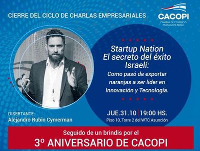 Cacopi realiza su última charla: “Startup Nation
