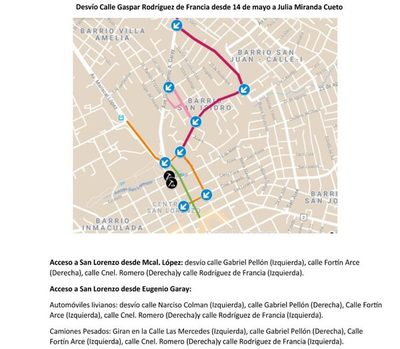 Obras de alcantarillado proseguirá sobre calle Rodríguez de Francia