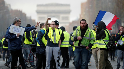264 personas detenidas en nuevas protestas de los chalecos amarillos en Francia