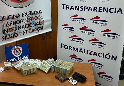 Decomisan dólares no declarados en el aeropuerto Silvio Pettirossi