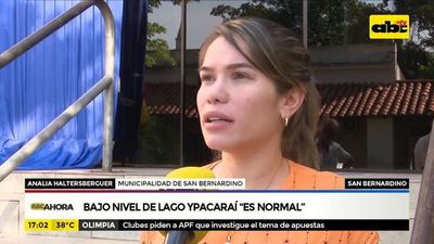 Bajo nivel de lago Ypacaraí es normal