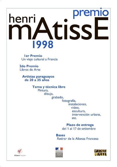 Exhiben afiches del Premio Matisse