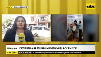 Detienen a presunto miembro del PCC en Ciudad del Este
