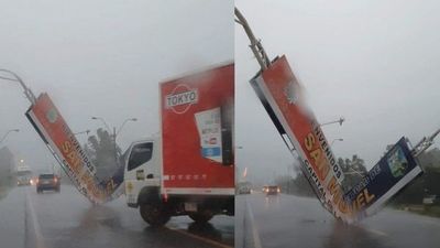Misiones; temporal causa destrozos en San Miguel