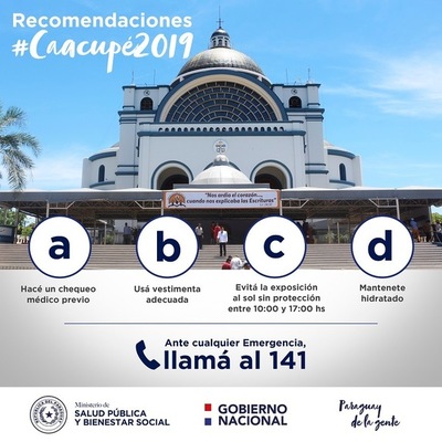 Recomiendan hacerse un chequeo médico antes de peregrinar a Caacupé