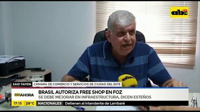Brasil autoriza free shop en Foz